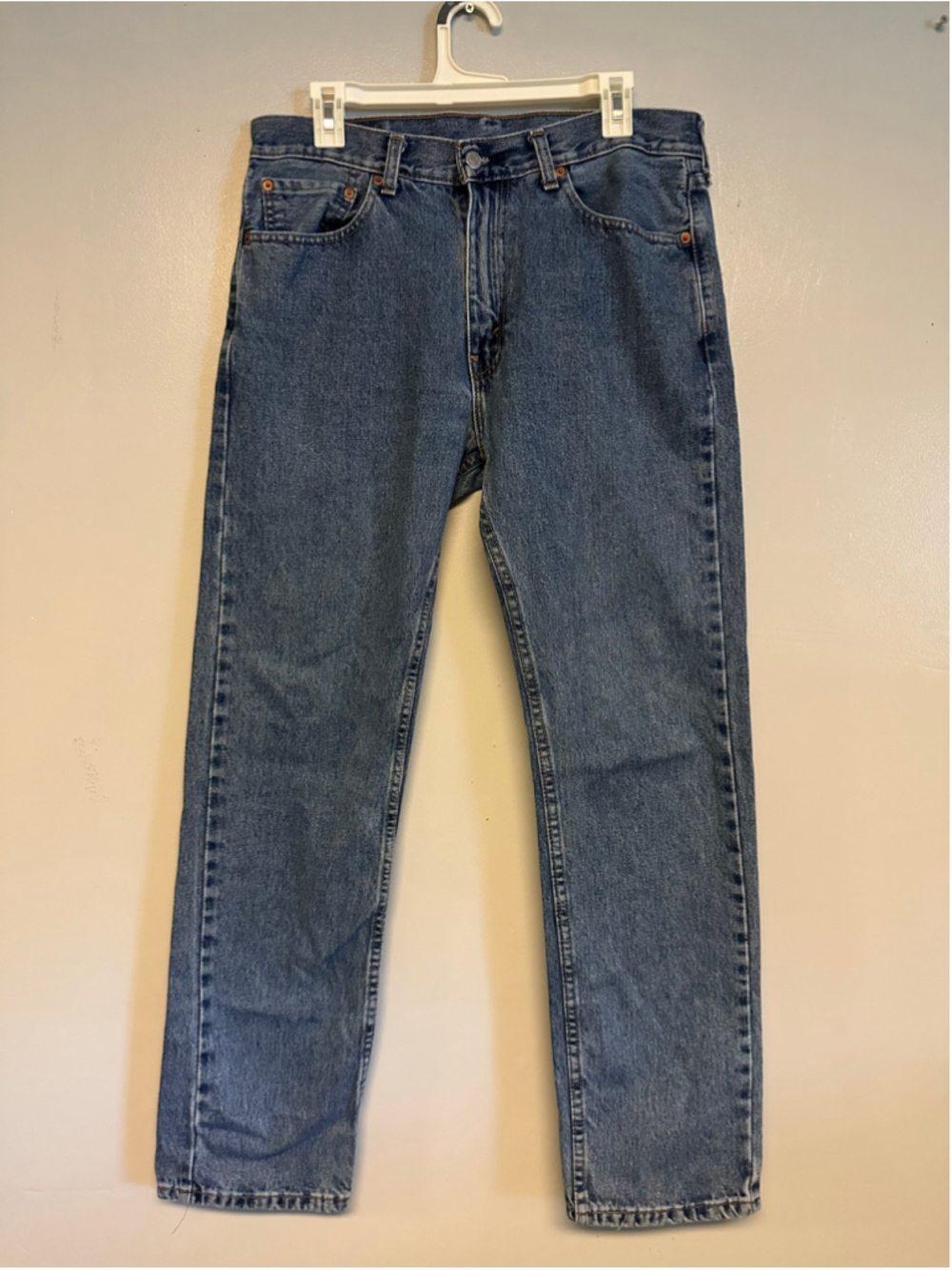 Levi's 505 Straight Leg Jeans, Blue 100% Cotton Men’s Size 32x32